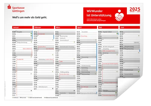 Vorschau Jahresplaner 2025