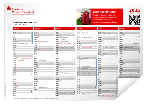 Vorschau Jahresplaner 2025